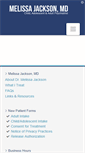 Mobile Screenshot of melissajacksonmd.com